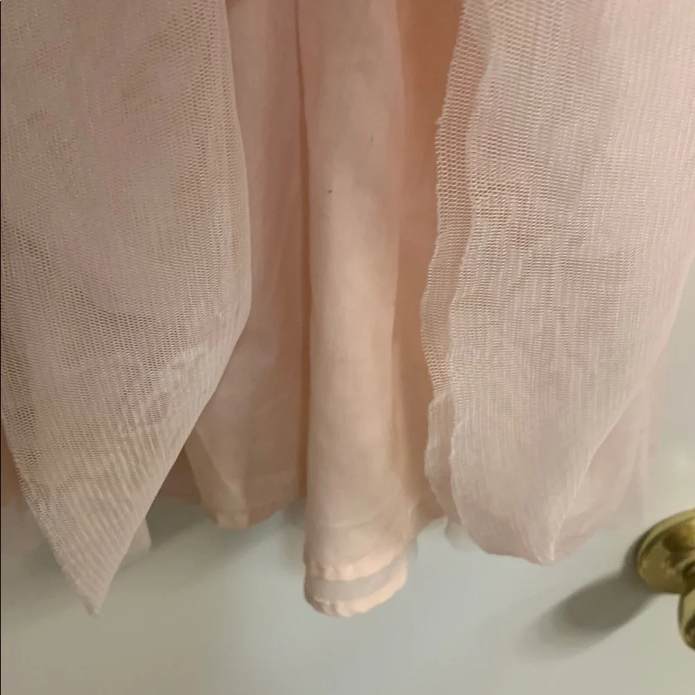 First Impressions Beautiful Pink Knit and Tulle Baby Dress in Sz 18 mos